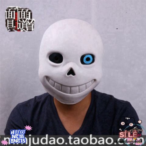 Mặt Nạ Mắt Xanh Undertale Sans - Phụ Kiện Hóa Trang Độc Đáo Cho Tiệc Halloween Và Sự Kiện Cosplay