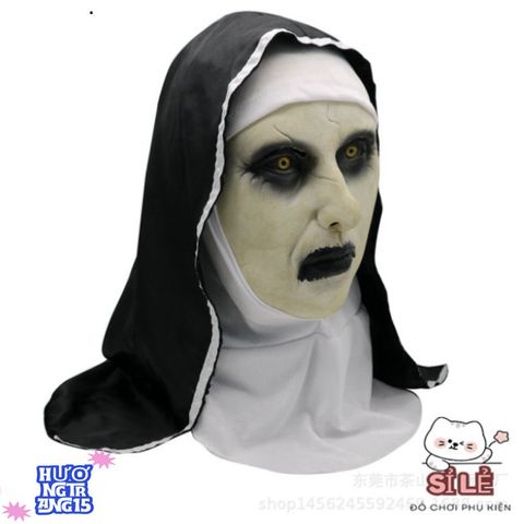 Mặt Nạ Ma Sơ Ấn Độ Trùm Đầu - Đạo Cụ Halloween & Trung Thu Hoàn Hảo Cho TikTok, Video Hóa Trang & Tiệc Tùng