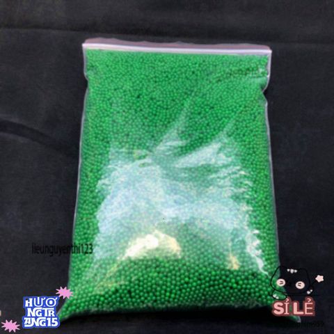 Bộ Hạt Nở Đầy Màu Sắc Trong Suốt Xanh Lục - Chai 100gr/200gr/500gr, An Toàn, Giải Trí Cho Trẻ Em, Đồ Chơi Sáng Tạo
