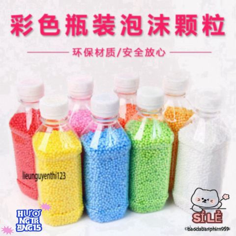 Bộ Hạt Nở Đầy Màu Sắc Trong Suốt Xanh Lục - Chai 100gr/200gr/500gr, An Toàn, Giải Trí Cho Trẻ Em, Đồ Chơi Sáng Tạo