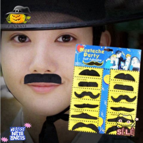 Bộ 12 Râu Giả Hóa Trang Halloween - Phụ Kiện Vui Nhộn Chất Lượng Cao Cho Tiệc Hóa Trang và Sự Kiện Đặc Biệt