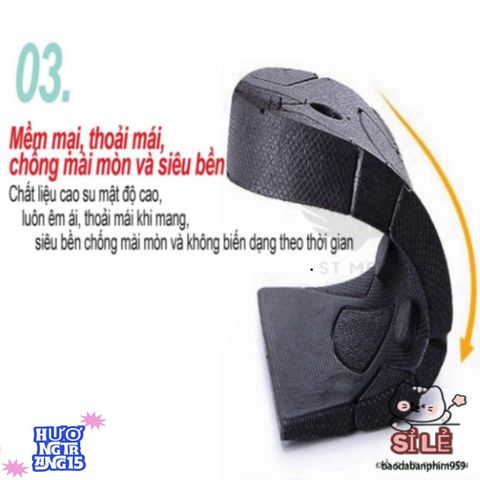 Lót Giày Tăng Chiều Cao Cao Cấp Đệm Khí Thoáng Mát - Phù Hợp Với Mọi Kích Cỡ Giày Nam Nữ, Đen Sang Trọng