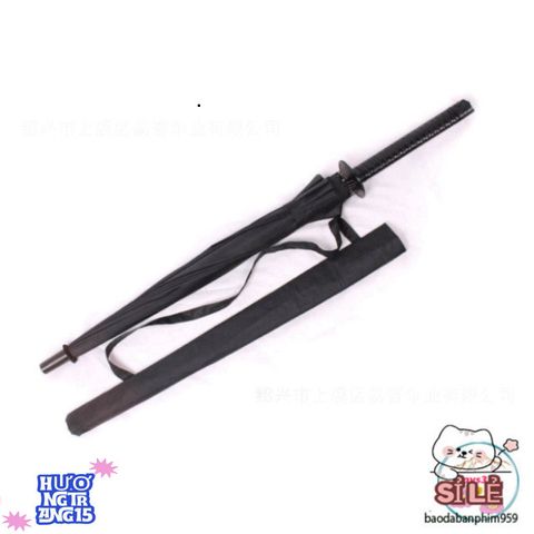Ô Dù KATANA Kiểu Kiếm Nhật - Ô Che Mưa Thời Trang Cao Cấp Đen Mờ, Quà Tặng Độc Đáo cho Fan Anime