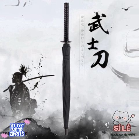 Ô Dù Che Mưa Katana Nhật Bản - Thiết Kế Kiếm Samurai Độc Đáo, 16/24 Nan, Chất Liệu Cao Cấp, Bảo Vệ Đáng Tin Cậy