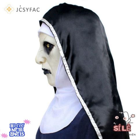 Mặt Nạ Cao Su Nữ Tu Valak Ám Ảnh - Phụ Kiện Halloween Độc Đáo, Giải Trí và Thân Thiện Với Môi Trường