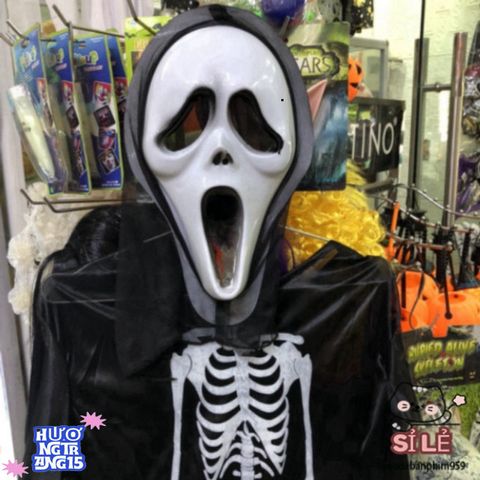 Áo Bộ Xương Hóa Trang Halloween 120cm - Phụ Kiện Thời Trang Cho Trẻ Từ 8 Tuổi - Thiết Kế Ma Quái Nổi Bật, Độc Đáo