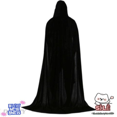 Áo Choàng Dài Có Mũ Trùm Đầu - Phụ Kiện Halloween Hóa Trang Tuyệt Đẹp Cho Các Giáo Sư Pháp Thuật & Nhân Vật Huyền Bí