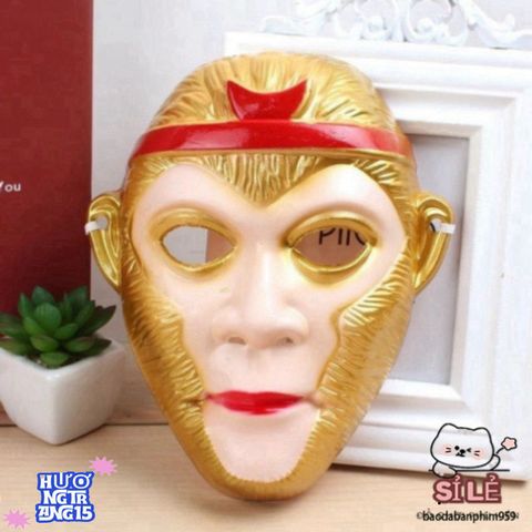 Mặt Nạ Tôn Ngộ Không - Phụ Kiện Hóa Trang Tây Du Ký - Nhân Vật Lý Tưởng, Dễ Đeo Cho Trẻ Em và Người Lớn