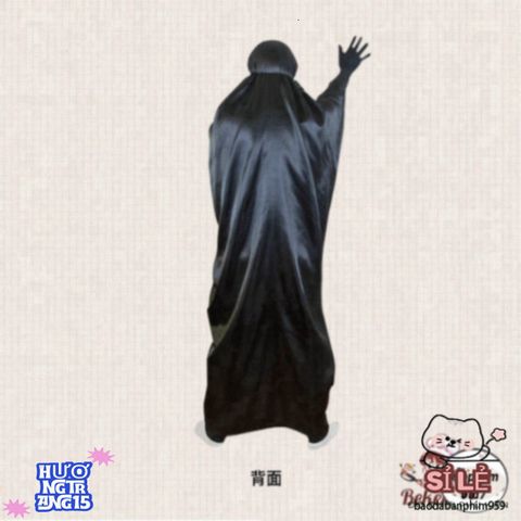 Bộ đồ Cosplay Vô Diện Spirited Away - Áo Choàng và Mặt Nạ Chất Liệu Cao Cấp Dành Cho Trẻ Em và Người Lớn