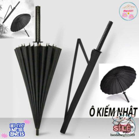 Ô Dù KATANA Cán Kiếm Nhật Bản Cao Cấp - Ô Che Mưa Chống Gió Độc Đáo, Quà Tặng Tuyệt Vời Cho Fan Anime