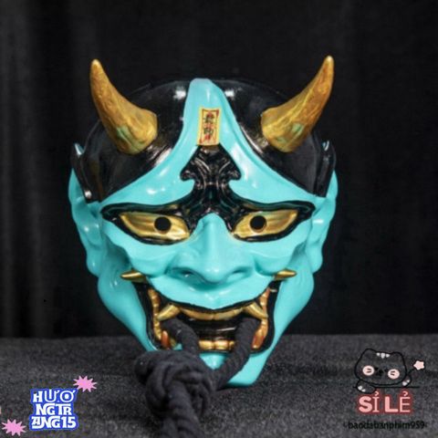 Mặt Nạ ONI Demon Nhật Bản - Phụ Kiện Trang Trí Halloween Độc Đáo Cho Cosplay và Bạn Bè, Đậm Chất Nghệ Thuật Nhật Bản