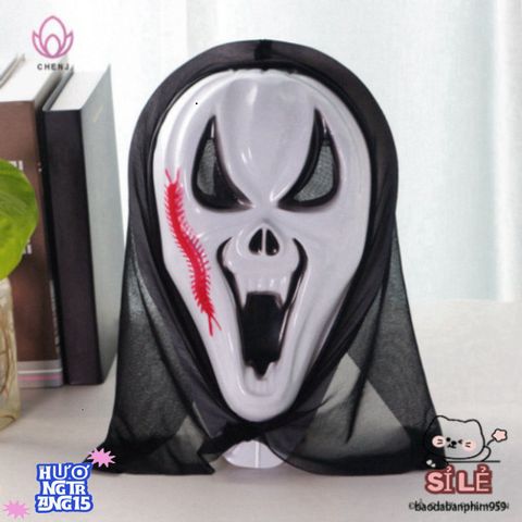 Mặt Nạ Quái Vật Nửa Mặt Kinh Dị Halloween - Phụ Kiện Hóa Trang Độc Đáo Cho Tiệc Hóa Trang & Lễ Hội