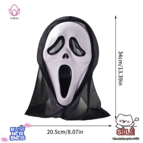Mặt Nạ Quái Vật Nửa Mặt Kinh Dị Halloween - Phụ Kiện Hóa Trang Độc Đáo Cho Tiệc Hóa Trang & Lễ Hội