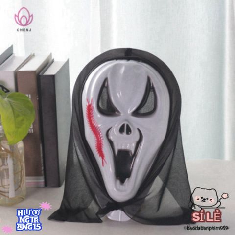 Mặt Nạ Quái Vật Nửa Mặt Kinh Dị Halloween - Phụ Kiện Hóa Trang Độc Đáo Cho Tiệc Hóa Trang & Lễ Hội