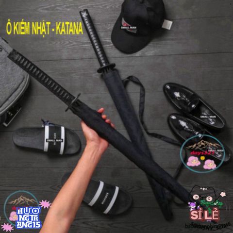 Ô Che Nắng Kiểu Nhật 24 Lá - Thiết Kế Katana Sang Trọng, Túi Vải Tiện Lợi, Phù Hợp Mọi Thời Tiết