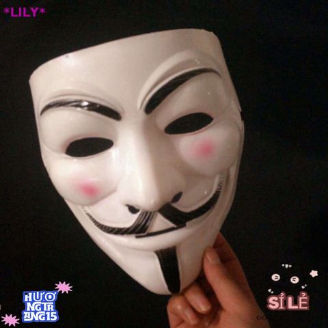 Mặt nạ Joker Halloween V Trắng - Phụ Kiện Thời Trang Độc Đáo Cho Tiệc Hóa Trang, Bữa Tiệc Masquerade, Sự Kiện Carnaval
