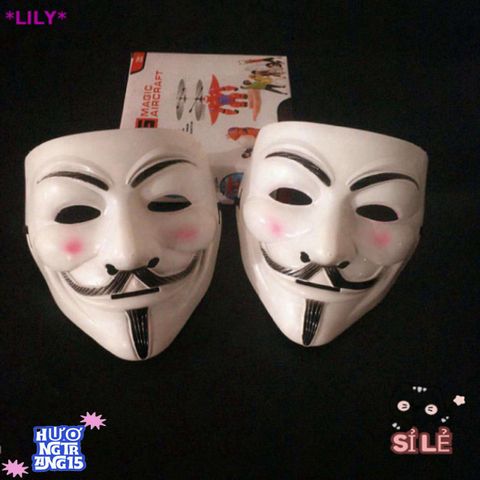 Mặt nạ Joker Halloween V Trắng - Phụ Kiện Thời Trang Độc Đáo Cho Tiệc Hóa Trang, Bữa Tiệc Masquerade, Sự Kiện Carnaval