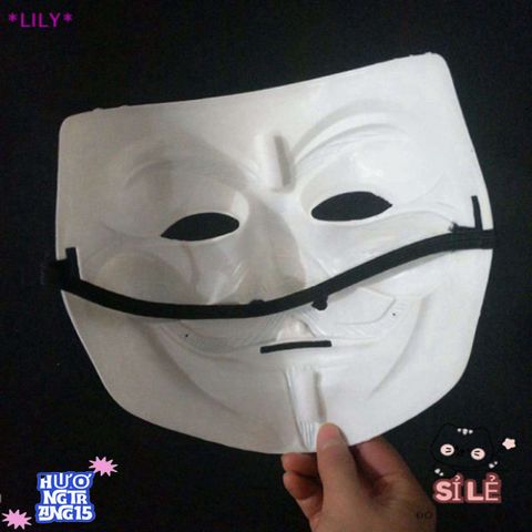 Mặt nạ Joker Halloween V Trắng - Phụ Kiện Thời Trang Độc Đáo Cho Tiệc Hóa Trang, Bữa Tiệc Masquerade, Sự Kiện Carnaval