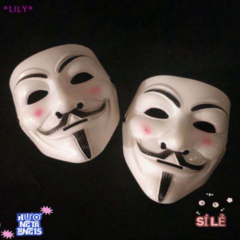 Mặt nạ Joker Halloween V Trắng - Phụ Kiện Thời Trang Độc Đáo Cho Tiệc Hóa Trang, Bữa Tiệc Masquerade, Sự Kiện Carnaval