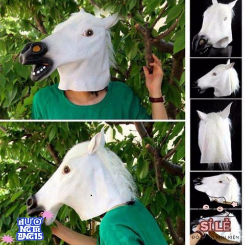 Bìa Đầu Hình Ngựa BoJack Horseman - Đồ Hóa Trang Halloween Vui Nhộn Dành Cho Unisex - Phụ Kiện Tiệc Tùng Sáng Tạo