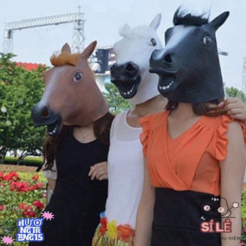 Bìa Đầu Hình Ngựa BoJack Horseman - Đồ Hóa Trang Halloween Vui Nhộn Dành Cho Unisex - Phụ Kiện Tiệc Tùng Sáng Tạo