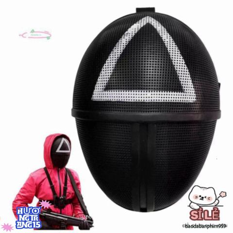Mặt Nạ Cosplay Dành Cho Game Thủ - Phụ Kiện Trang Trí Độc Đáo, Nhựa Cao Cấp, Hình Vuông, Tròn, Tam Giác, Hoàn Hảo Cho Halloween và Tiệc Hóa Trang