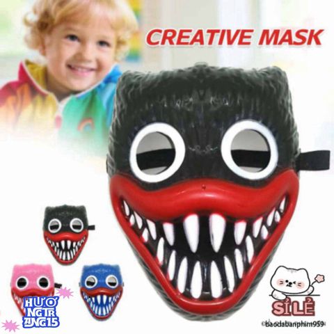 Mặt Nạ Hóa Trang Huggy Wuggy Poppy Playtime - Phụ Kiện Halloween Độc Đáo Cho Trẻ Em và Người Lớn - Khám Phá Thế Giới Kinh Dị