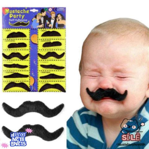 Râu Dán Gấu Hồng Vui Nhộn - Đạo Cụ Hóa Trang Halloween Độc Đáo Cho Cosplay và Tiệc Tùng