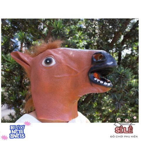 Mặt Nạ Hóa Trang Ngựa Silicone - Đạo Cụ Cosplay Halloween Độc Đáo Cho Tiệc Tùng và Sự Kiện Hóa Trang Thú Vị