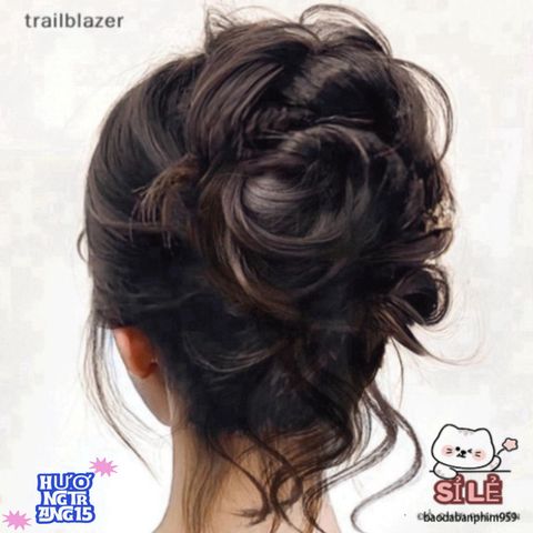 Kẹp Tóc Chignon Xoăn Trailblazer - Phụ Kiện Tóc Giãn Co Đàn Chịu Nhiệt Cao Cho Nữ, Thiết Kế Thời Trang Đẳng Cấp