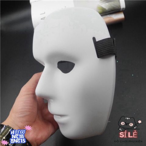 Mặt nạ Jabbawockeez cao cấp - Phụ kiện hóa trang sáng tạo cho Halloween và lễ hội cosplay - Chất liệu bền đẹp, màu trắng và xanh da trời