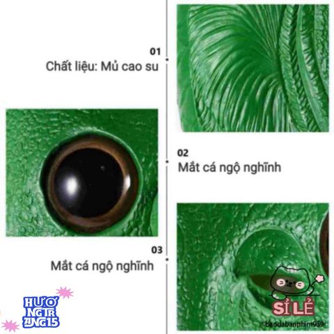 Mặt Nạ Cá Xanh Dễ Thương - Phụ Kiện Cosplay Kinh Dị Vui Nhộn, Độc Đáo Cho Halloween và Các Buổi Tiệc Thú Vị