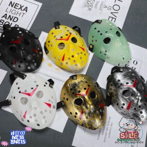 Mặt Nạ Cosplay Jason Voorhees Bằng Nhựa - Phụ Kiện Hóa Trang Độc Đáo Cho Halloween và Tiệc Hóa Trang