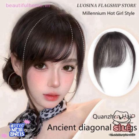 Tóc Giả Tóc Mái Phong Cách Đổi Mới - Phụ Kiện Thời Trang An Toàn Cho Bé Gái, Chất Liệu Cao Cấp, Dễ Dàng Chăm Sóc
