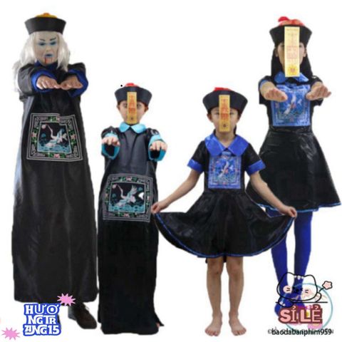 Bộ Trang Phục Ma Cương Thi Halloween - Phán Quan Rùng Rợn Cho Bữa Tiệc Hóa Trang, Độc Đáo Và Ấn Tượng