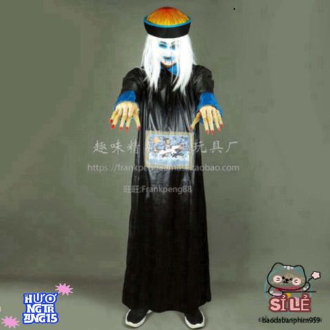 Bộ Trang Phục Ma Cương Thi Halloween - Phán Quan Rùng Rợn Cho Bữa Tiệc Hóa Trang, Độc Đáo Và Ấn Tượng