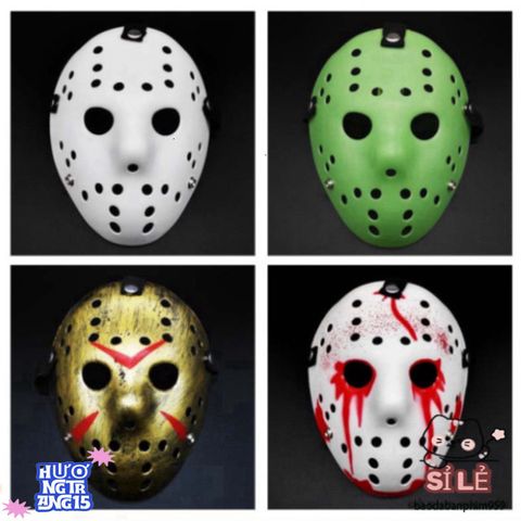 Mặt Nạ Hóa Trang Jason - Phụ Kiện Độc Đáo Dành Cho Tiệc Halloween 2024 - Biểu Tượng Kinh Dị Ấn Tượng