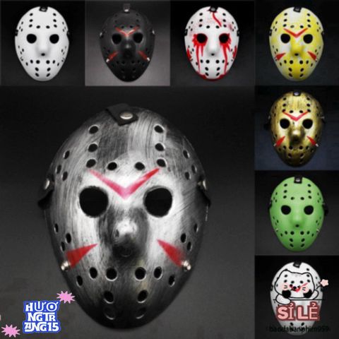 Mặt Nạ Hóa Trang Jason - Phụ Kiện Độc Đáo Dành Cho Tiệc Halloween 2024 - Biểu Tượng Kinh Dị Ấn Tượng