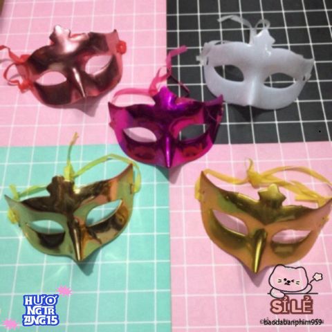 Mặt Nạ Trơn Nhọn Hoa Chí Tín - Phụ Kiện Halloween Độc Đáo cho Tiệc Tùng và Sự Kiện, Thể Hiện Cá Tính Thời Trang