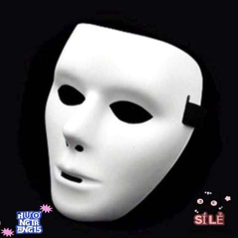 Mặt Nạ Hóa Trang Dạ Hội Jabbawockeez Trắng Phong Cách Hip Hop - Phụ Kiện Tiệc Halloween Độc Đáo và Nổi Bật