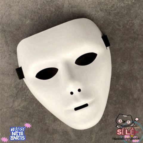 Mặt Nạ Hóa Trang Dạ Hội Jabbawockeez Trắng Phong Cách Hip Hop - Phụ Kiện Tiệc Halloween Độc Đáo và Nổi Bật
