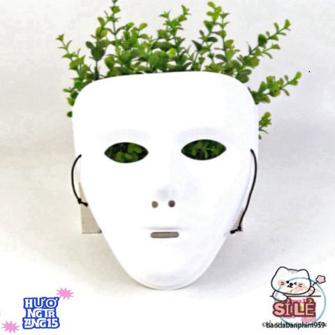 Mặt Nạ Hóa Trang Dạ Hội Jabbawockeez Trắng Phong Cách Hip Hop - Phụ Kiện Tiệc Halloween Độc Đáo và Nổi Bật