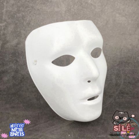Mặt Nạ Hóa Trang Dạ Hội Jabbawockeez Trắng Phong Cách Hip Hop - Phụ Kiện Tiệc Halloween Độc Đáo và Nổi Bật