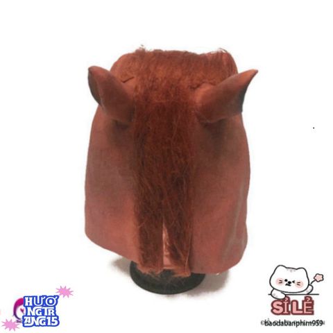 Mặt Nạ Hình Ngựa Latex Độc Đáo - Halloween, Cosplay & Tiệc Hóa Trang - Màu Nâu, Đen, Trắng, An Toàn, Thoải Mái