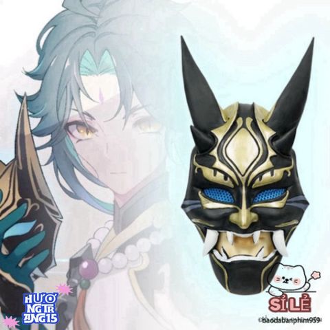 Mặt Nạ Quỷ Hannya Nhật Bản - Phụ Kiện Halloween Unisex Độc Đáo Cho Cosplay Anime Thời Trang - Thiết Kế Độc Lạ, An Toàn, Onesize