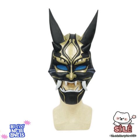 Mặt Nạ Quỷ Hannya Nhật Bản - Phụ Kiện Halloween Unisex Độc Đáo Cho Cosplay Anime Thời Trang - Thiết Kế Độc Lạ, An Toàn, Onesize