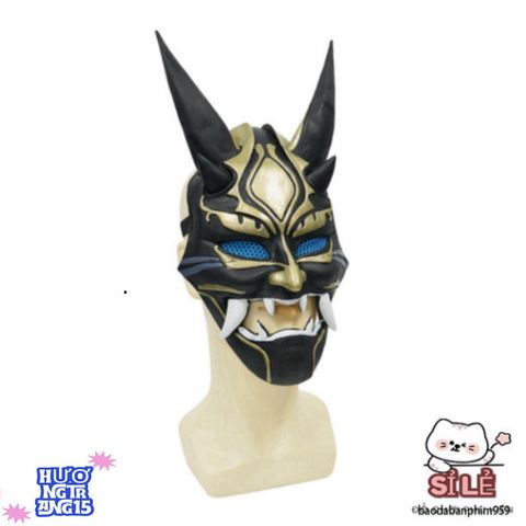 Mặt Nạ Quỷ Hannya Nhật Bản - Phụ Kiện Halloween Unisex Độc Đáo Cho Cosplay Anime Thời Trang - Thiết Kế Độc Lạ, An Toàn, Onesize