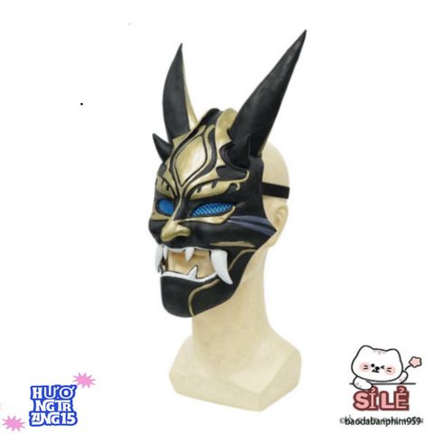 Mặt Nạ Quỷ Hannya Nhật Bản - Phụ Kiện Halloween Unisex Độc Đáo Cho Cosplay Anime Thời Trang - Thiết Kế Độc Lạ, An Toàn, Onesize