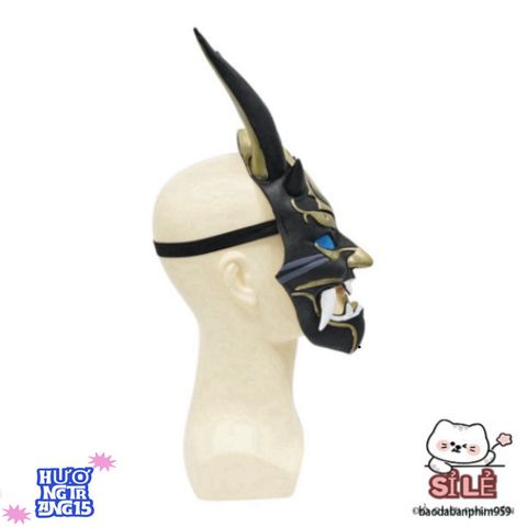 Mặt Nạ Quỷ Hannya Nhật Bản - Phụ Kiện Halloween Unisex Độc Đáo Cho Cosplay Anime Thời Trang - Thiết Kế Độc Lạ, An Toàn, Onesize