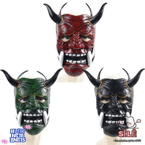 Mặt Nạ Quỷ Hannya Nhật Bản - Phụ Kiện Halloween Unisex Độc Đáo Cho Cosplay Anime Thời Trang - Thiết Kế Độc Lạ, An Toàn, Onesize
